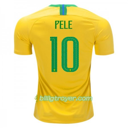 Billige Fotballdrakter Brasil Pele 10 VM 2018 Hjemmedraktsett